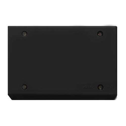 Caja de derivación rectangular negro IP40